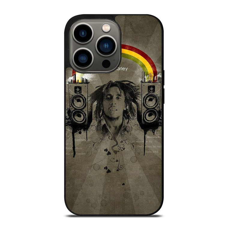 BOB MARLEY RASTA REGGAE ART iPhone 13 Pro Case Cover