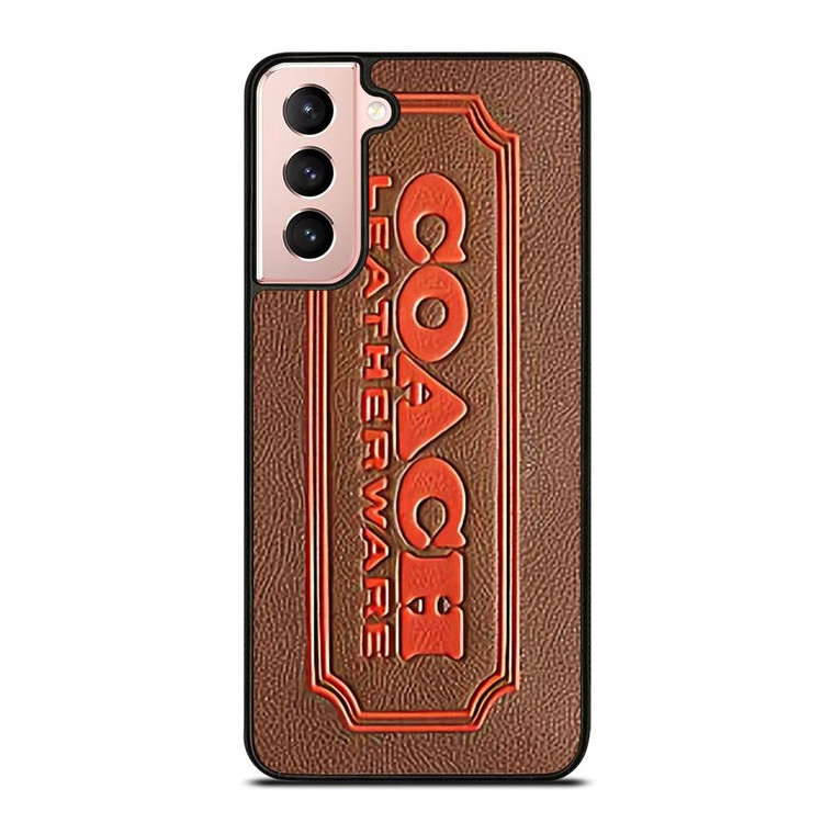 COACH LEATHERWARE EMBOSS Samsung Galaxy S21 Case Cover