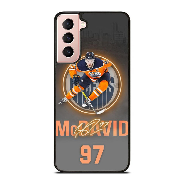 CONNOR MCDAVID EDMONTON OILERS PLAYER Samsung Galaxy S21 Case Cover