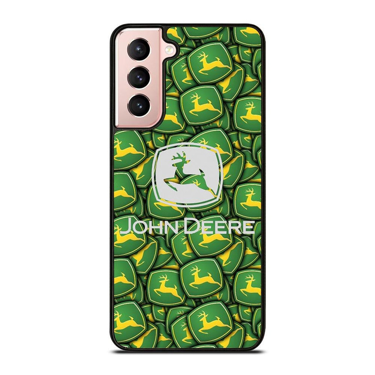 JOHN DEERE LOGO PATTERN 2 Samsung Galaxy S21 Case Cover JOHN DEERE LOGO PATTERN 2 Samsung Galaxy S21 Case Cover