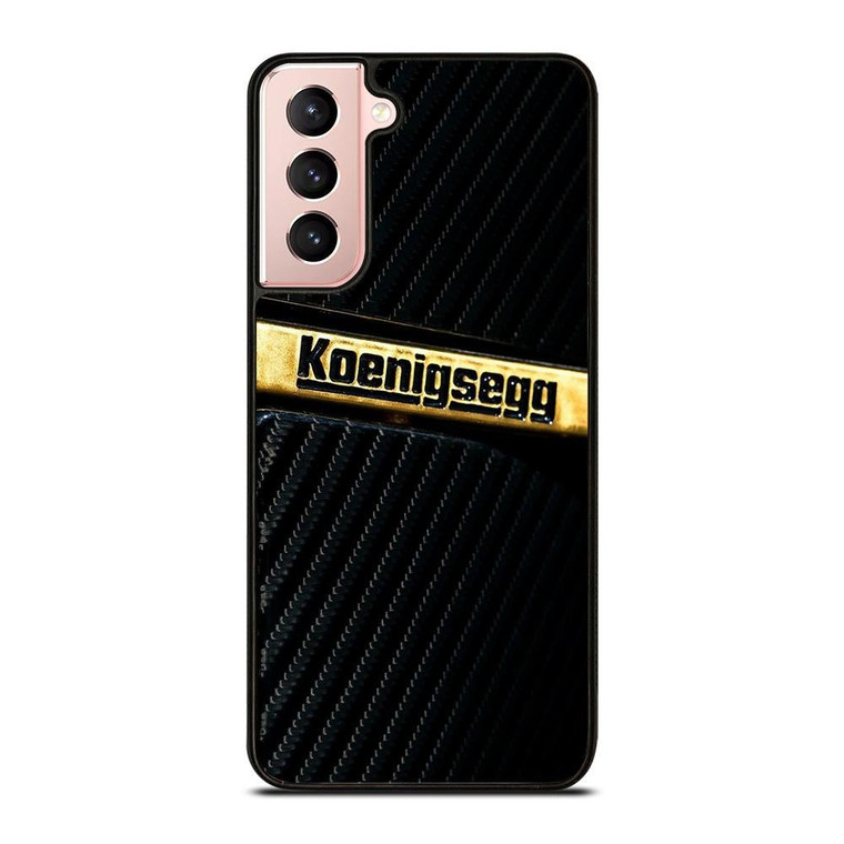 KOENIGSEGG GOLD BLACK CARBON Samsung Galaxy S21 Case Cover