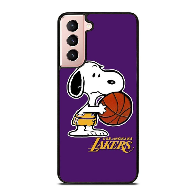 LA LAKERS BASKETBALL SNOOPY Samsung Galaxy S21 Case Cover