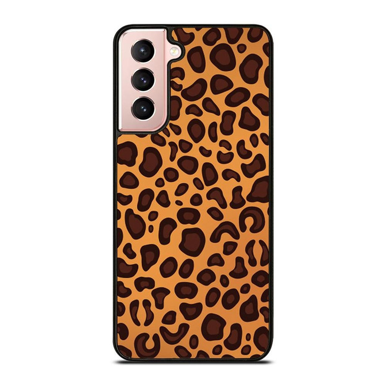 LEAPARD BROWN PATTERN Samsung Galaxy S21 Case Cover