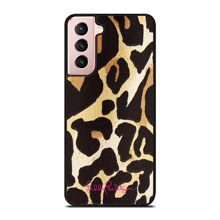 LILLY PULITZER LEOPARD PATTERN Samsung Galaxy S21 Case Cover