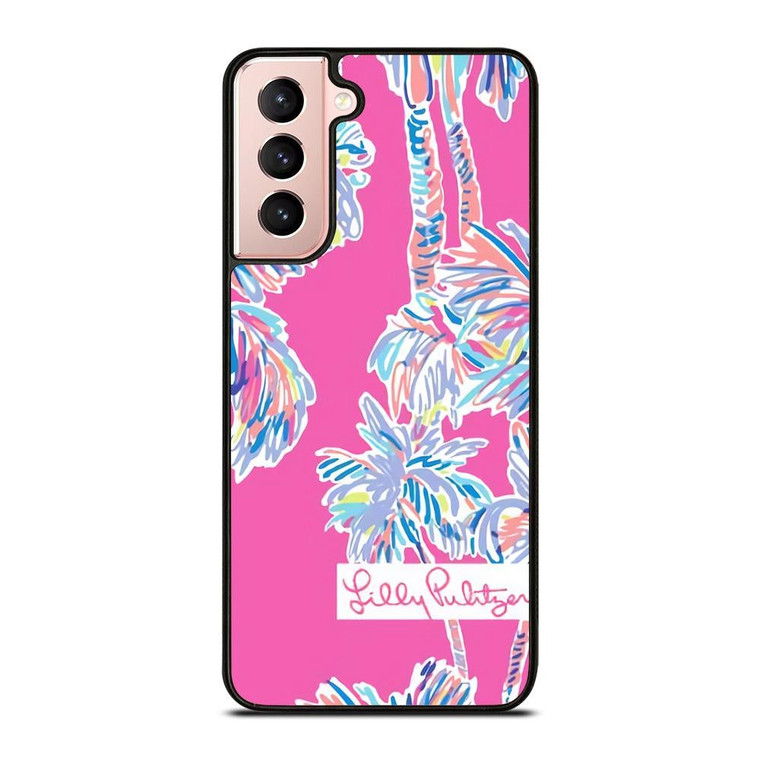LILLY PULITZER PALM TREES Samsung Galaxy S21 Case Cover