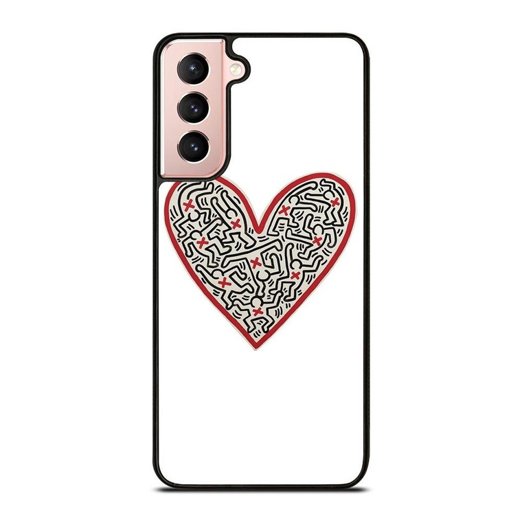 LOVE KEITH HARING Samsung Galaxy S21 Case Cover