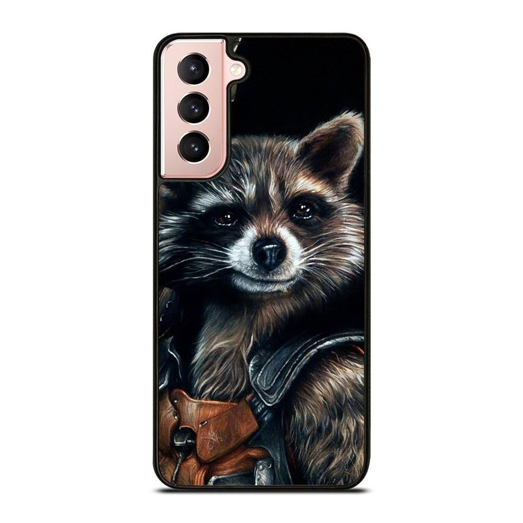 ROCKET RACCOON SMUDGE ART Samsung Galaxy S21 Case Cover