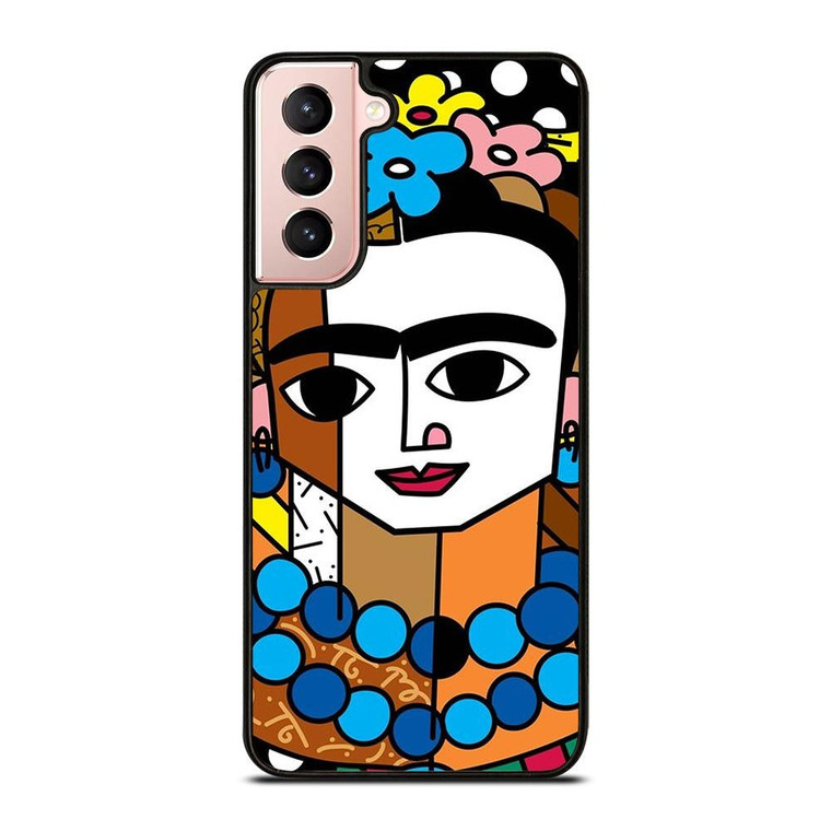 ROMERO BRITTO FRIDA KAHLO Samsung Galaxy S21 Case Cover ROMERO BRITTO FRIDA KAHLO Samsung Galaxy S21 Case Cover