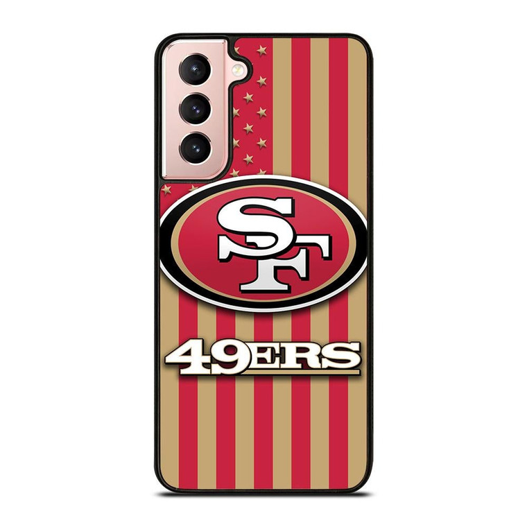 SAN FRANCISCO 49ERS AMERICAN FLAG Samsung Galaxy S21 Case Cover