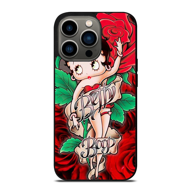 BETTY BOOP FLORAL iPhone 13 Pro Case Cover