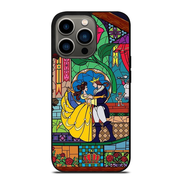 BEAUTY AND THE BEAST SETENED GLASS iPhone 13 Pro Case Cover