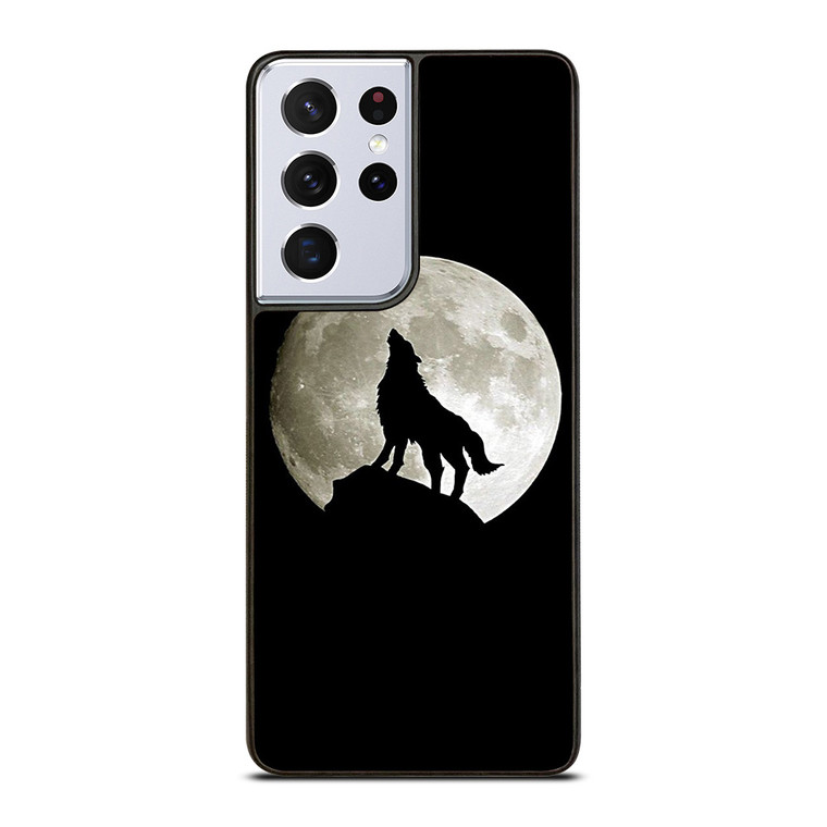 FULL MOON WOLF SILHOUETTE Samsung Galaxy S21 Ultra Case Cover