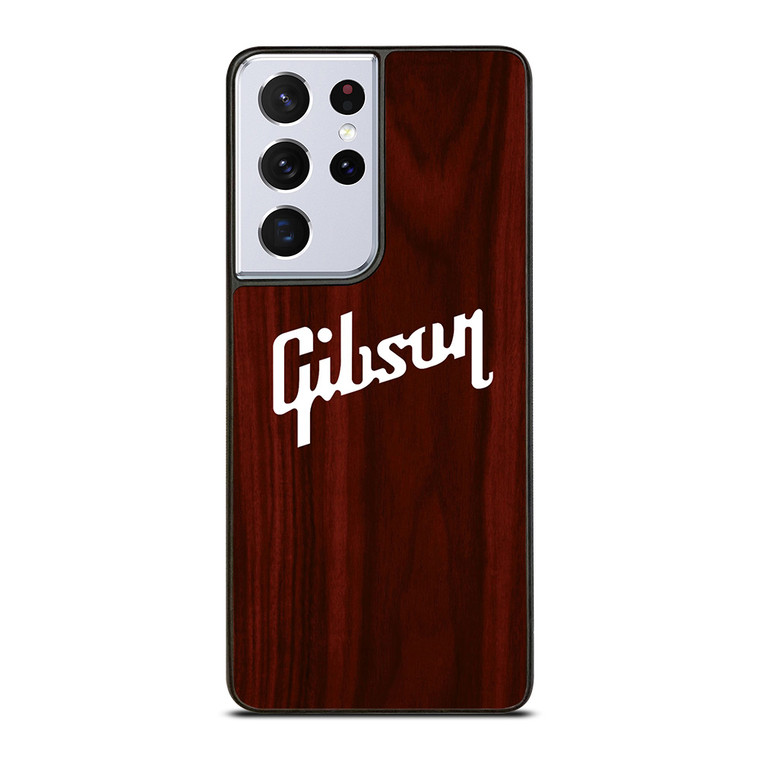 GIBSON GUITAR WOODEN LOGO Samsung Galaxy S21 Ultra Case Cover