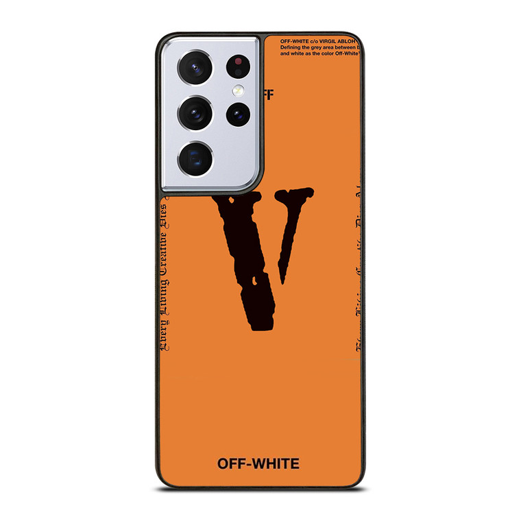 OFF WHITE V LONE LOGO Samsung Galaxy S21 Ultra Case Cover