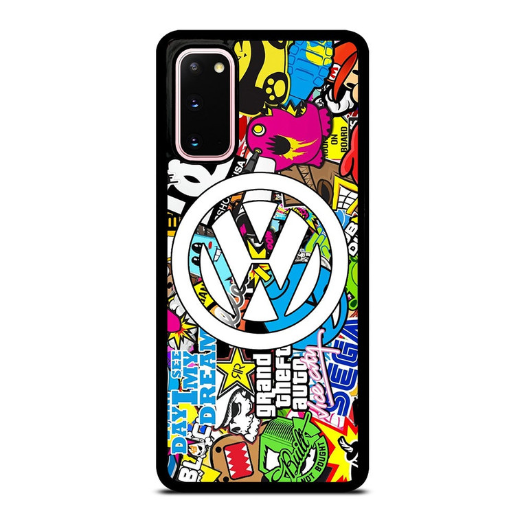 VW STICKER BOMB LOGO Samsung Galaxy S20 Case Cover