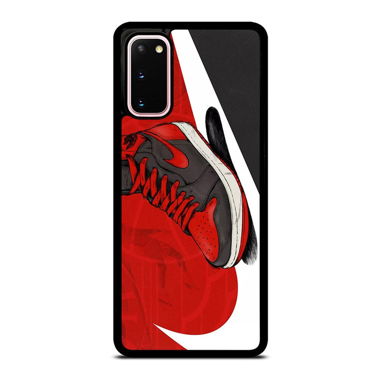 NIKE AIR JORDAN SHOES RED Samsung Galaxy S20 Case Cover