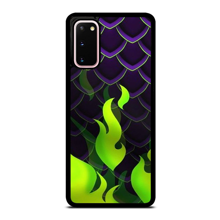 MALEFICENT GREEN FLAMES PATTERN Samsung Galaxy S20 Case Cover