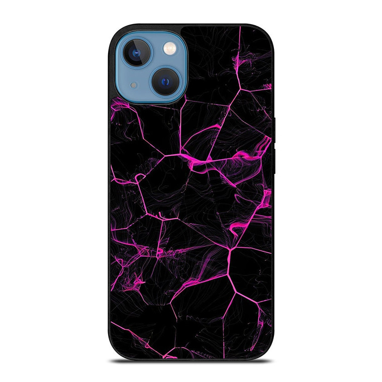 VIOLET ABSTRACT SMOKED GRID iPhone 13 Case Cover