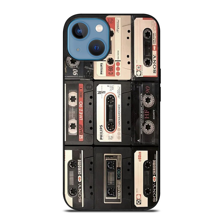 VINTAGE MIXTAPE COLLAGE iPhone 13 Case Cover