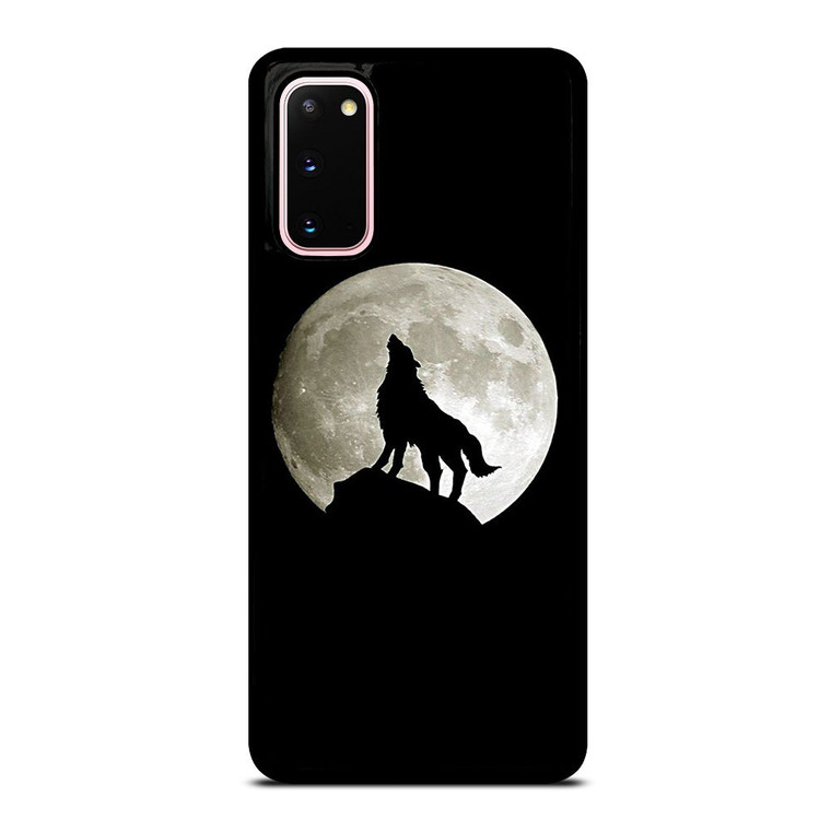 FULL MOON WOLF SILHOUETTE Samsung Galaxy S20 Case Cover