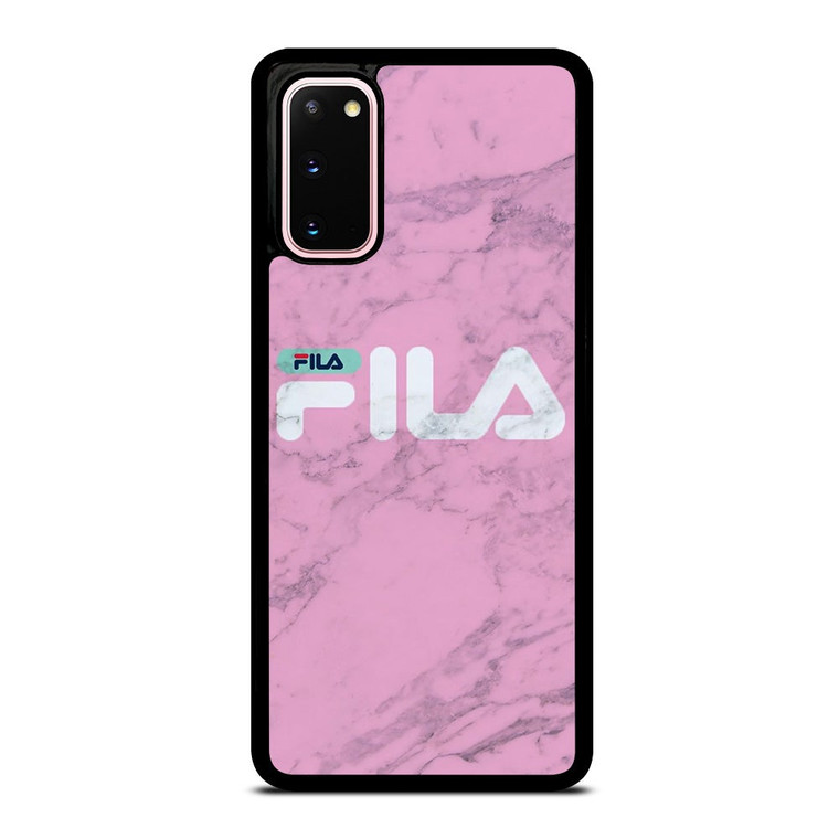 FILA SPORT PINK MARBLE LOGO Samsung Galaxy S20 Case Cover