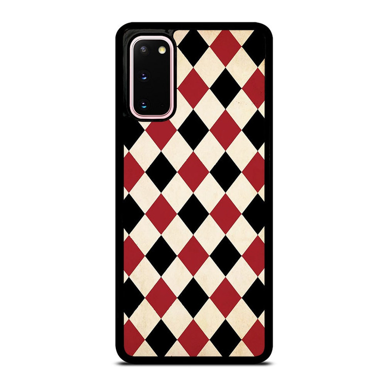 DIAMOND RED BACK PATTERN Samsung Galaxy S20 Case Cover