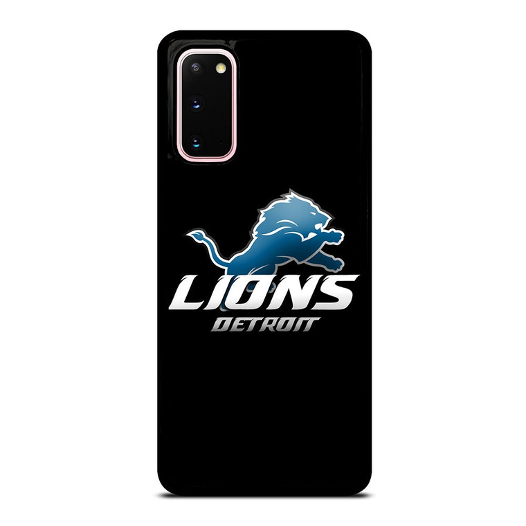 DETROIT LIONS BLACK Samsung Galaxy S20 Case Cover