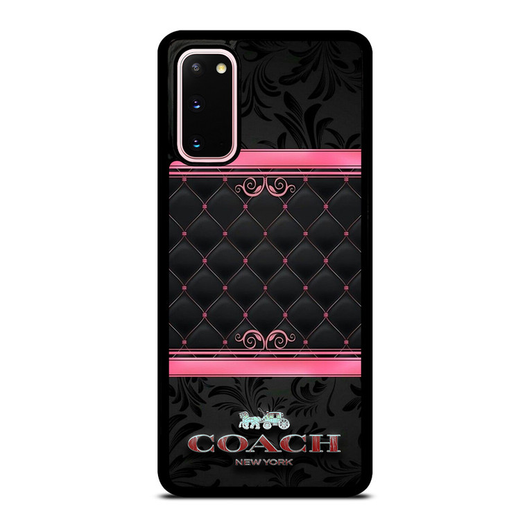 COACH NEW YORK PINK BLACK Samsung Galaxy S20 Case Cover
