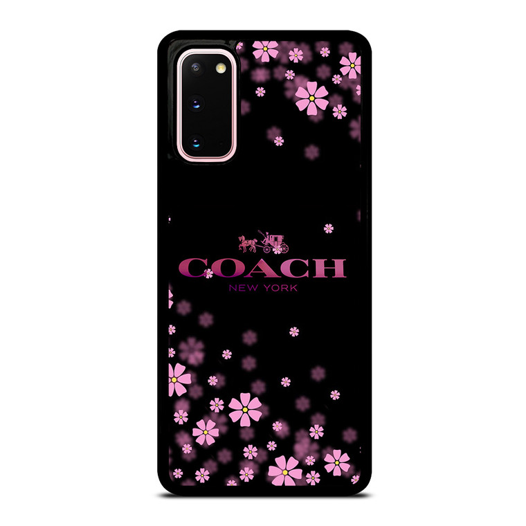 COACH FLOWERS PURPLE Samsung Galaxy S20 Case Cover