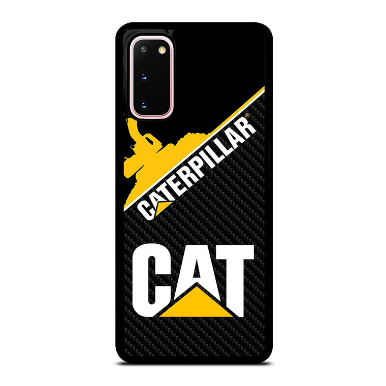 CAT CATERPILLAR LOGO CARBON Samsung Galaxy S20 Case Cover
