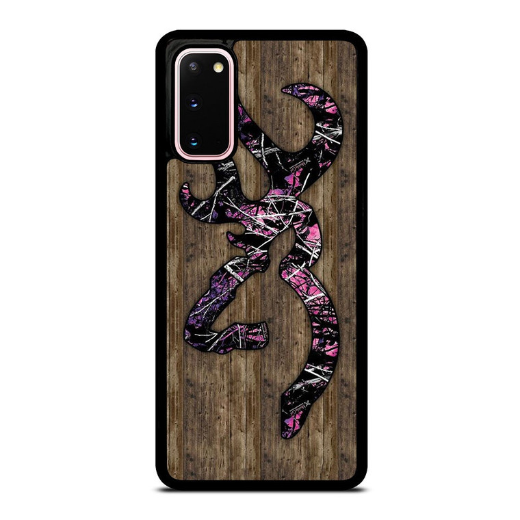 CAMO BROWNING PINK WOOD Samsung Galaxy S20 Case Cover CAMO BROWNING PINK WOOD Samsung Galaxy S20 Case Cover