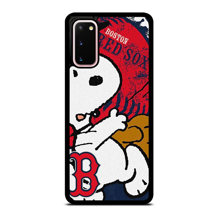 BOSTON RED SOX BASEBALL SNOOPY Samsung Galaxy S20 Case Cover