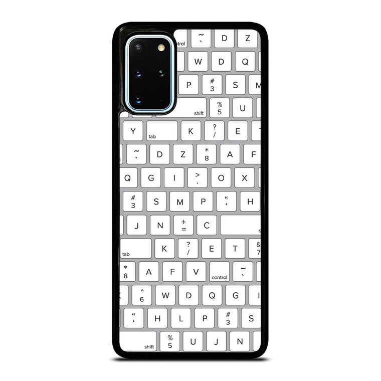 WHITE KEYBOARD PATTERN Samsung Galaxy S20 Plus Case Cover