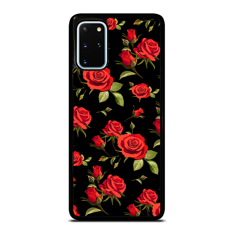 SEAMLESS RED ROSE PATTERN Samsung Galaxy S20 Plus Case Cover SEAMLESS RED ROSE PATTERN Samsung Galaxy S20 Plus Case Cover