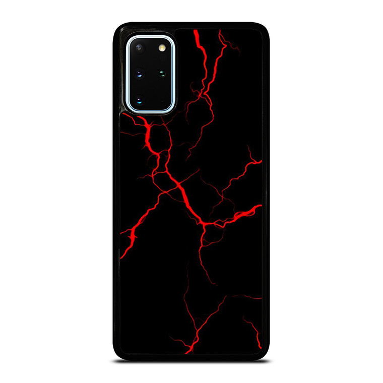 RED NEON LIGHTNING PATTERN Samsung Galaxy S20 Plus Case Cover