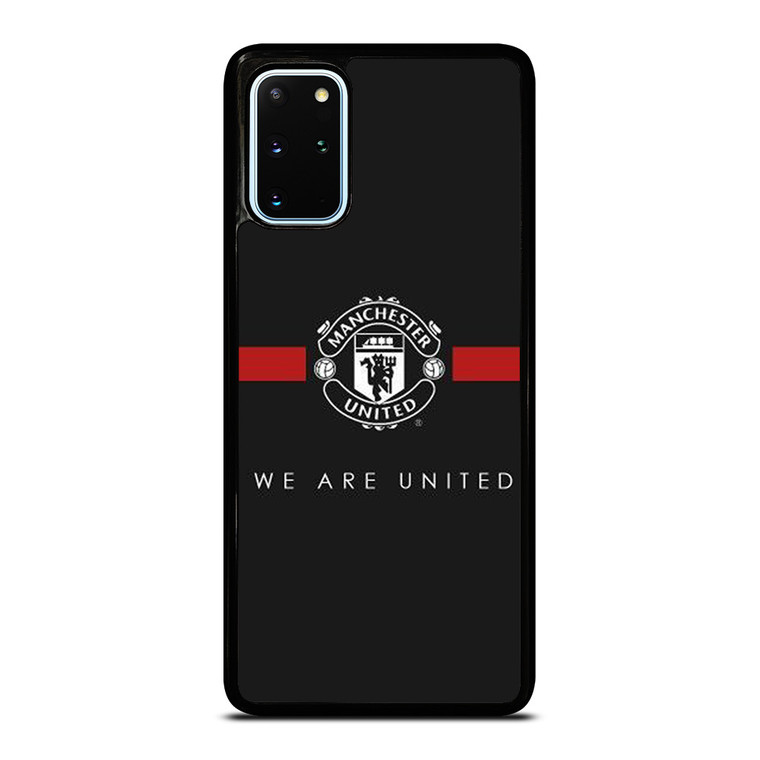 MANCHESTER UNITED BLACK Samsung Galaxy S20 Plus Case Cover
