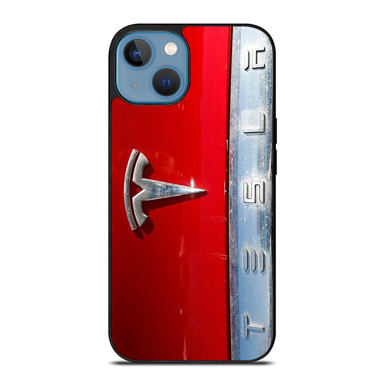 TESLA METAL EMBLEM iPhone 13 Case Cover