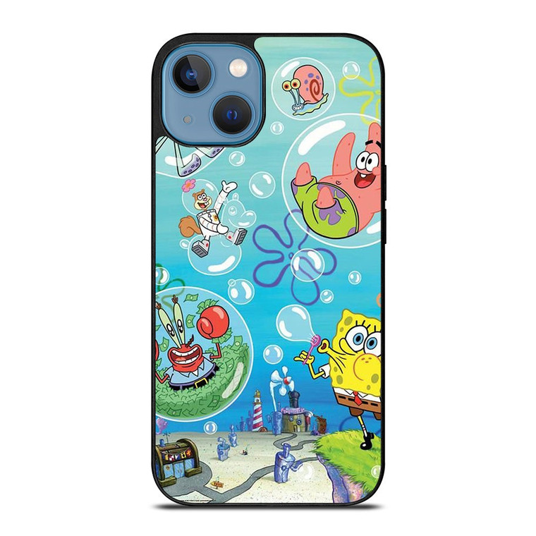 SPONGEBOB AND FRIENDS BUBBLES iPhone 13 Case Cover