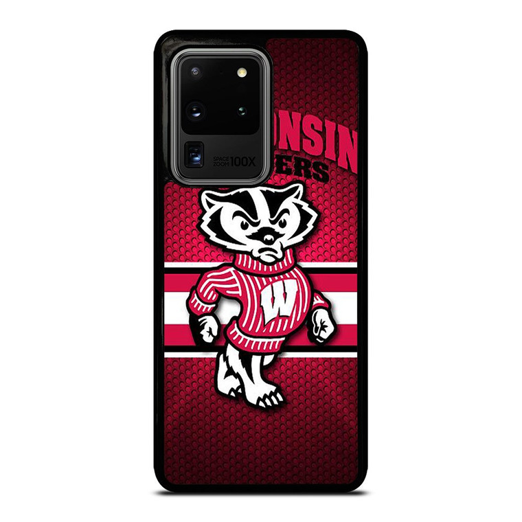 WISCONSIN BADGER FOOTBALL LOGO 2 Samsung Galaxy S20 Ultra Case Cover