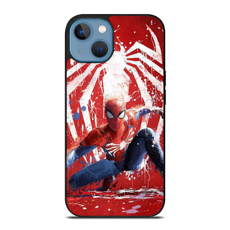 SPIDER MAN AVENGERS ART PAINT iPhone 13 Case Cover