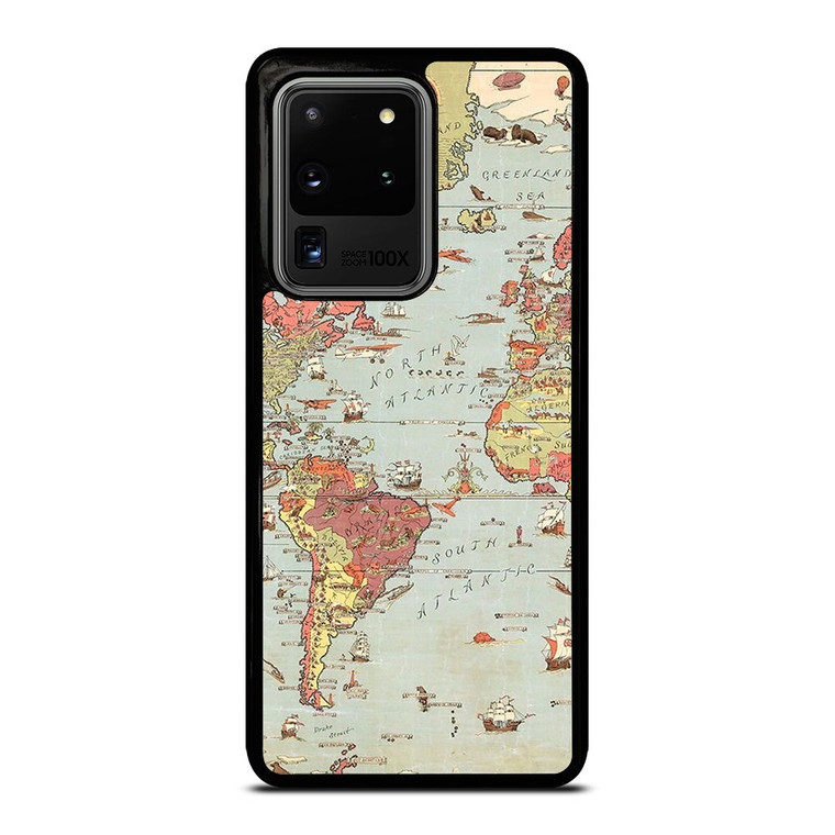 VINTAGE MAP Samsung Galaxy S20 Ultra Case Cover