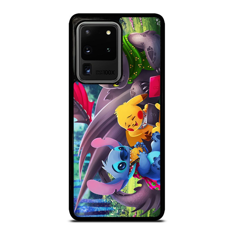 TOOTHLESS STITCH PIKACHU Samsung Galaxy S20 Ultra Case Cover