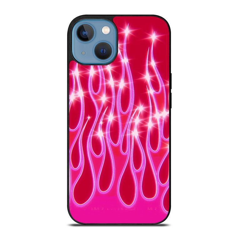SNINY PINK FLAMES iPhone 13 Case Cover