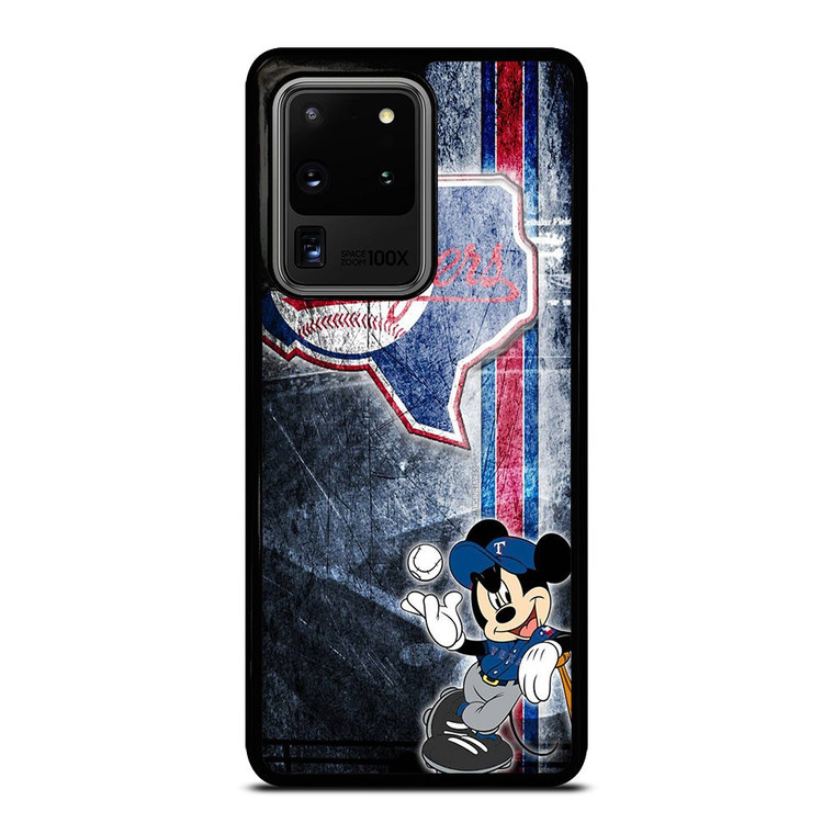 TEXAS RANGERS MICKEY MOUSE BASEBALL CLUB Samsung Galaxy S20 Ultra Case Cover