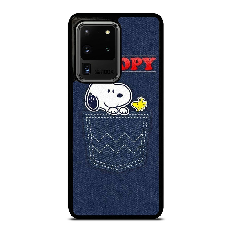 SNOOPY IN POCKET CARTOON Samsung Galaxy S20 Ultra Case Cover