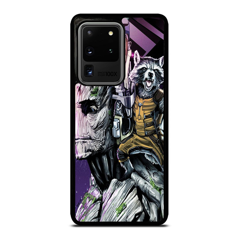 ROCKET RACCOON AND GROOT MARVEL Samsung Galaxy S20 Ultra Case Cover
