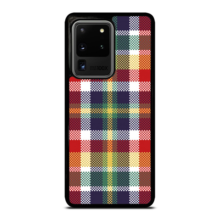 PIXELIZED TARTAN PATTERN Samsung Galaxy S20 Ultra Case Cover