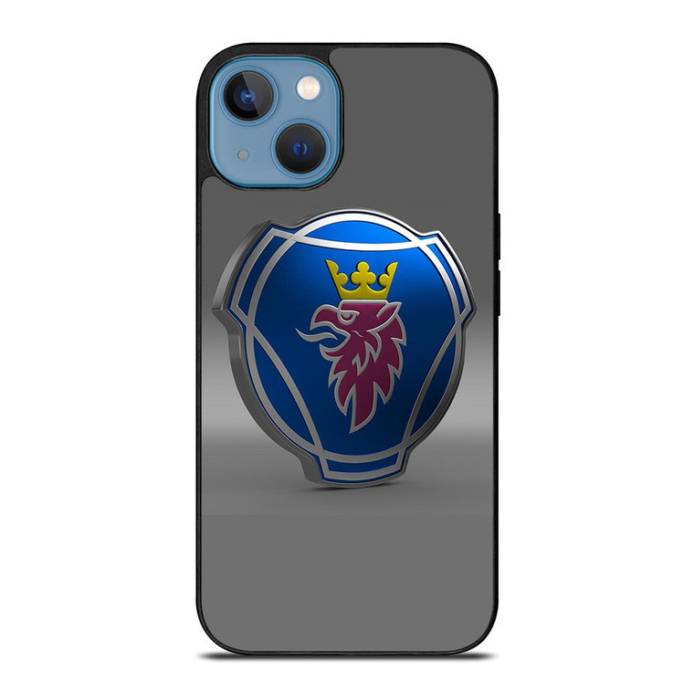 SCANIA TRUCK SAAB 3D LOGO iPhone 13 Case Cover SCANIA TRUCK SAAB 3D LOGO iPhone 13 Case Cover