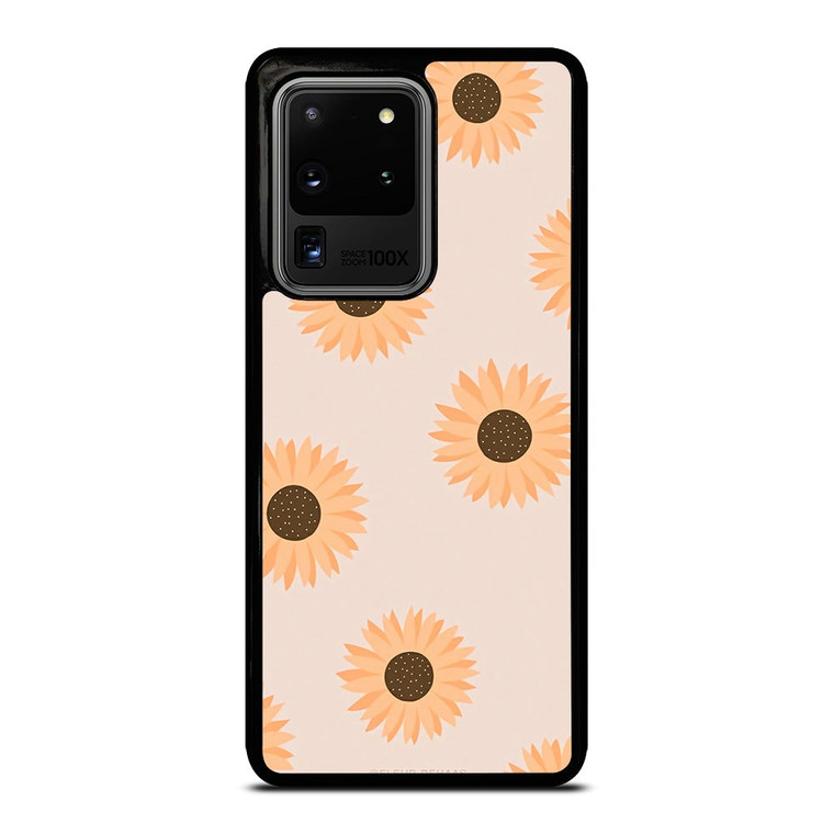 PASTEL SUNFLOWER PATTERN Samsung Galaxy S20 Ultra Case Cover