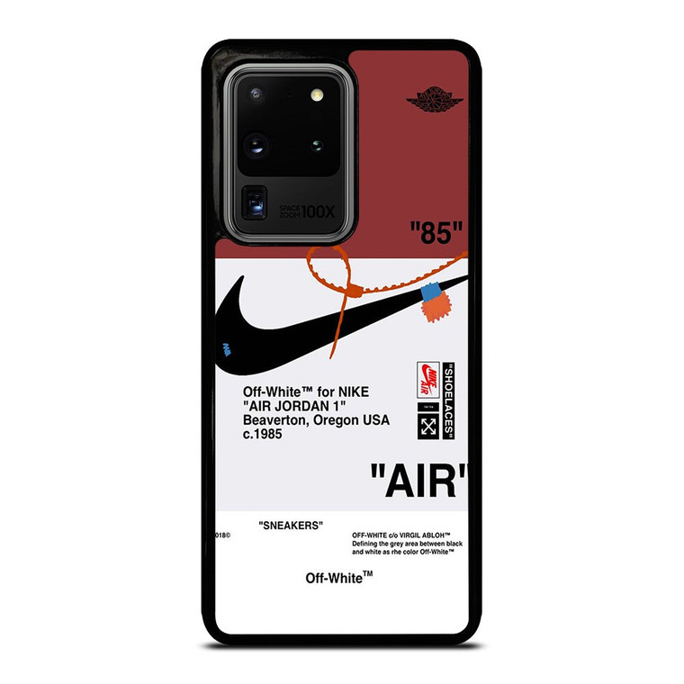 OFF WHITE NIKE AIR JORDAN SNEAKERS Samsung Galaxy S20 Ultra Case Cover